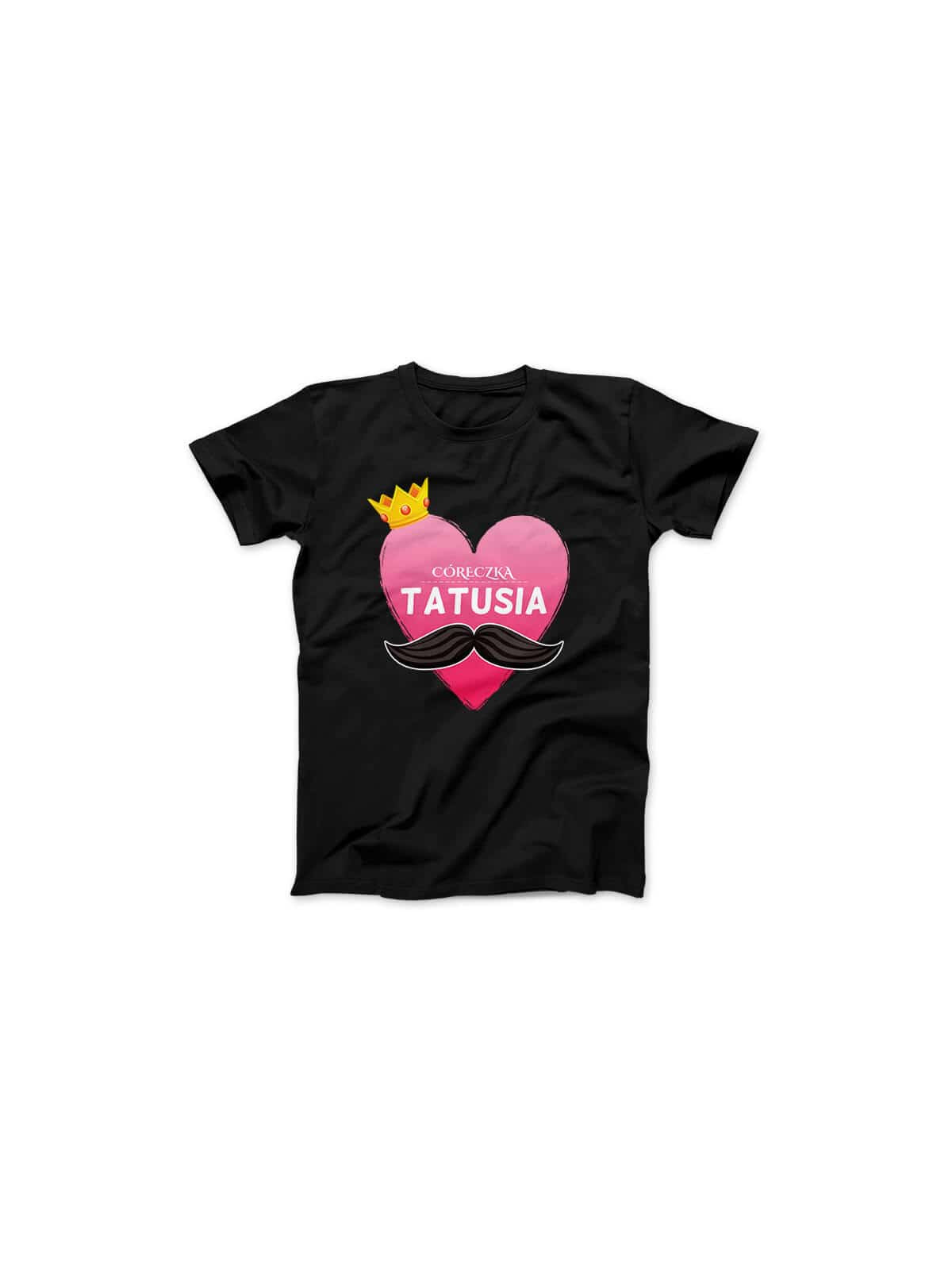 Koszulka Damska Córeczka Tatusia Czarna - HiPanda.pl