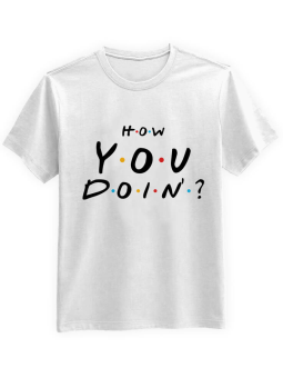 Koszulka Męska How You Doin'? Biała - HiPanda.pl