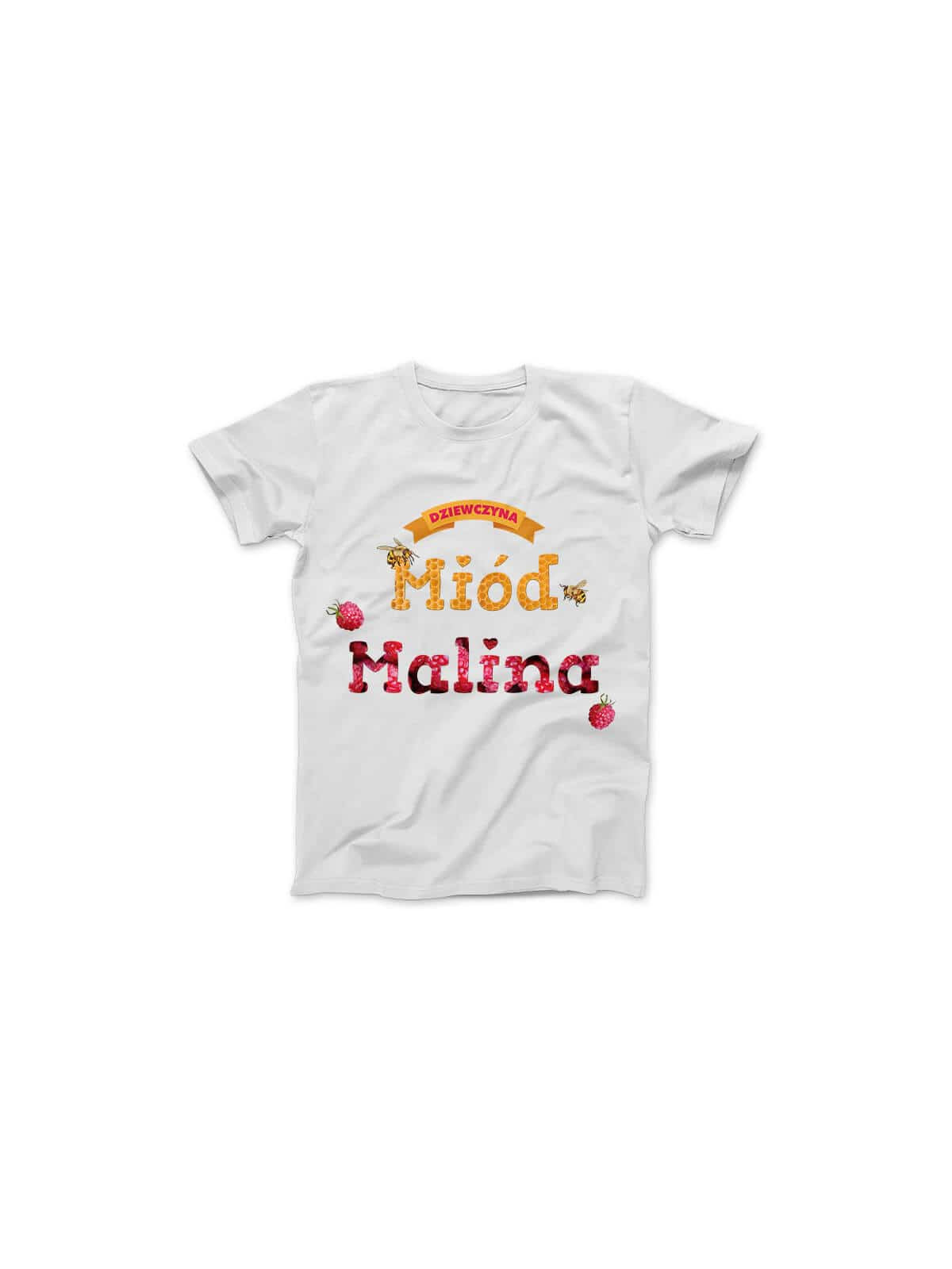 Koszulka Damska Miód Malina Biała - HiPanda.pl