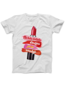 Koszulka Damska Nie Taka Kobieta Straszna, Jak Się Umaluje Biała - HiPanda.pl