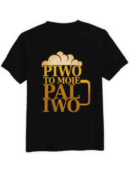 Piwo to Moje Paliwo - Koszulka, T-shirt z Napisem ⋆ HiPanda.pl