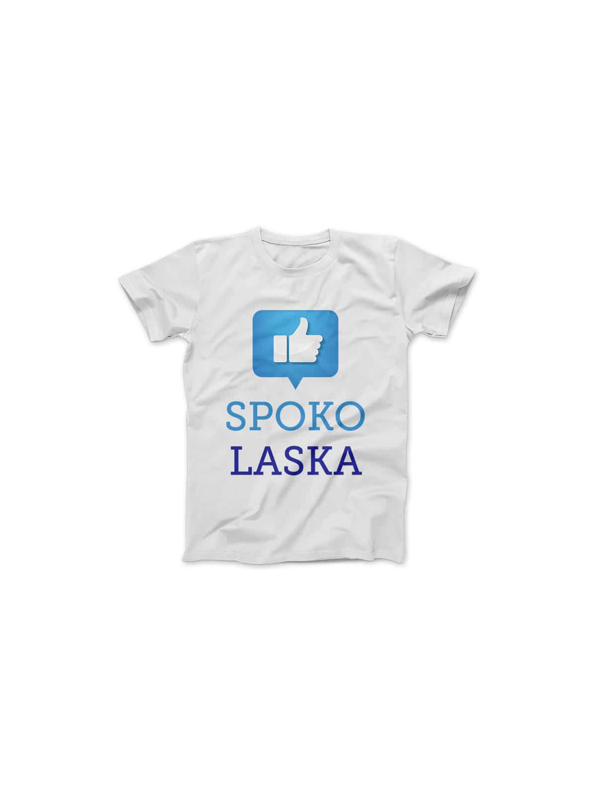 Koszulka Koszulka Damska Spoko Laska Biała - Śmieszne T-Shirty z Nadrukami ?