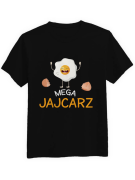 Koszulka Koszulka Męska Mega Jajcarz Czarna - Śmieszne T-Shirty z Nadrukami ?