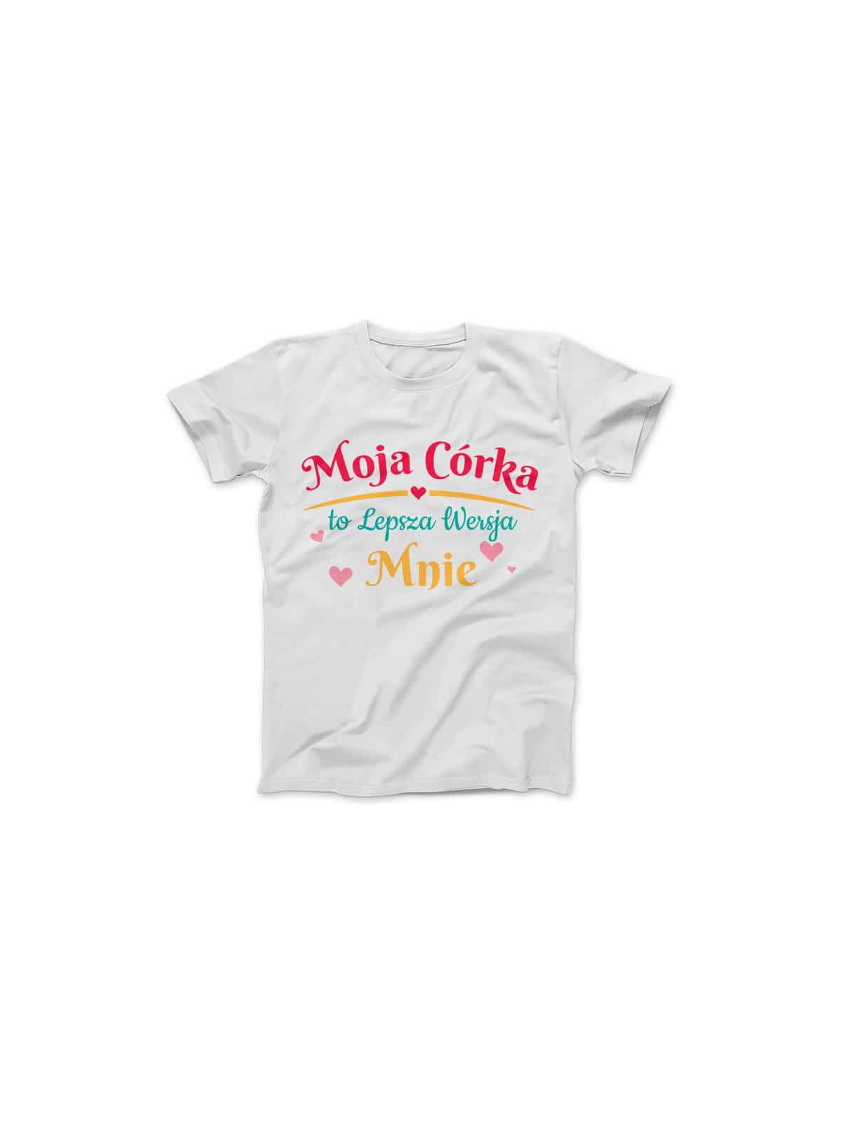 Koszulka Koszulka Damska Moja Córka Jest Lepszą Wersją Mnie Biała - Śmieszne T-Shirty z Nadrukami ?