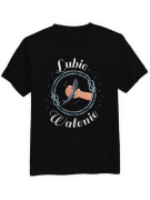 Koszulka Koszulka Męska Lubię Walenie Czarna - Śmieszne T-Shirty z Nadrukami ?