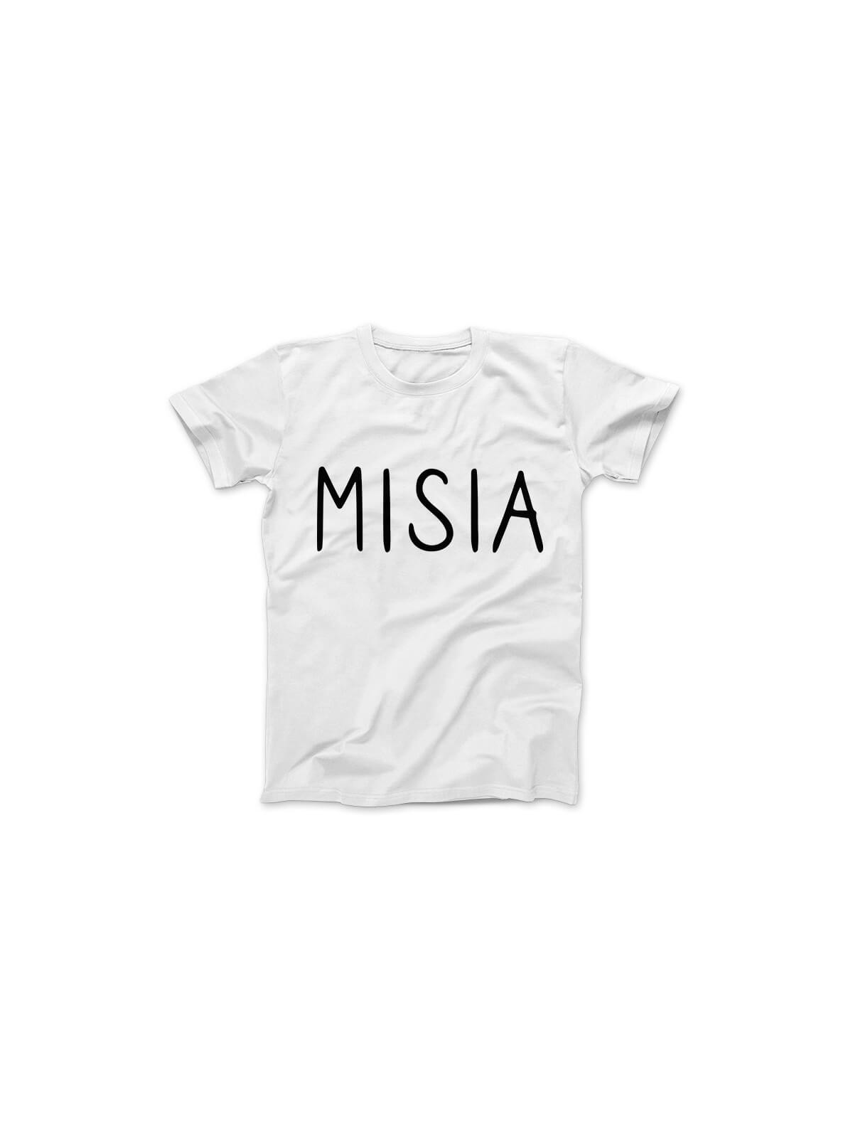 Koszulka Koszulka Damska Misia Biała - Śmieszne T-Shirty z Nadrukami ?