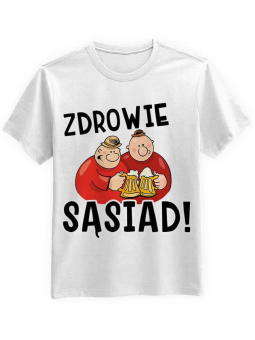 Koszulka Sąsiedzi, Męska, T-shirt z Nadrukiem ⋆ HiPanda.pl