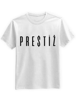 Koszulka Koszulka Męska Prestiż Biała - Śmieszne T-Shirty z Nadrukami ?