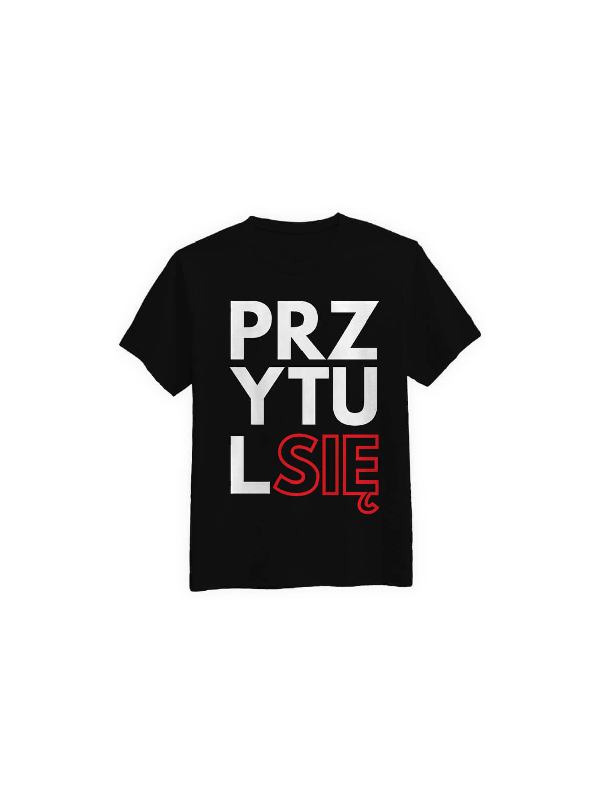 Koszulka Koszulka Męska Przytul się Czarna - Śmieszne T-Shirty z Nadrukami ?