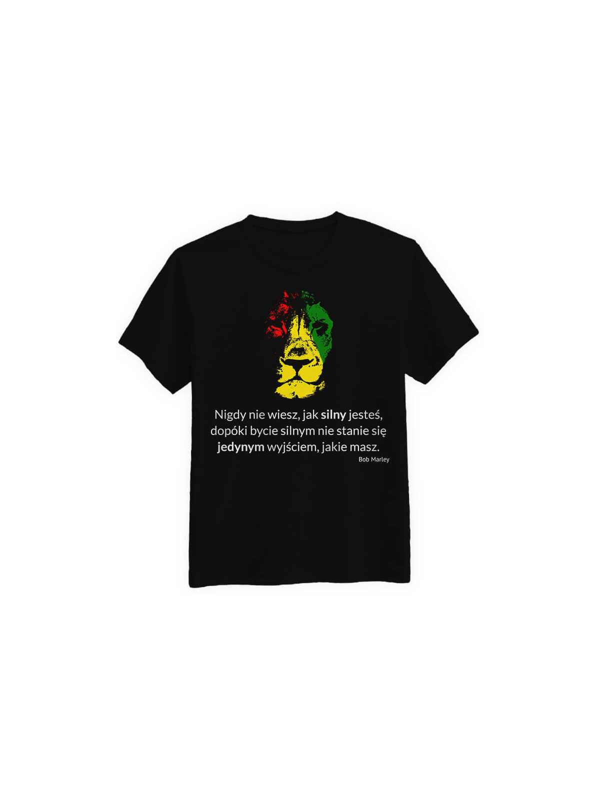 Koszulka Koszulka Męska Nigdy nie wiesz jak silny jesteś Czarna - Śmieszne T-Shirty z Nadrukami ?