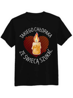 Koszulka Koszulka Męska Ze świecą szukać Czarna - Śmieszne T-Shirty z Nadrukami ?