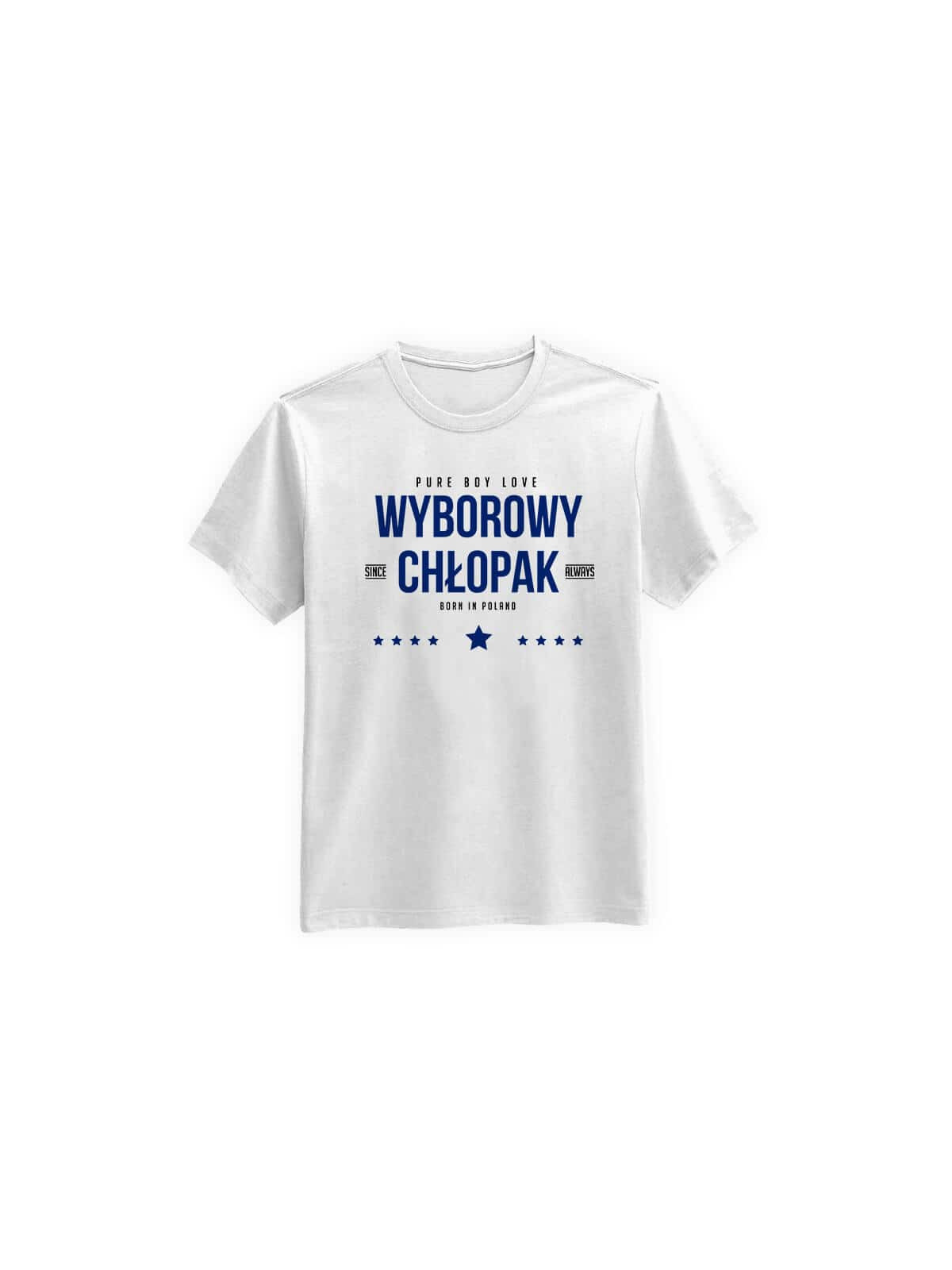 Koszulka Koszulka Męska Wyborowy Chłopak Biała - Śmieszne T-Shirty z Nadrukami ?