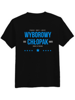 Koszulka Koszulka Męska Wyborowy Chłopak Czarna - Śmieszne T-Shirty z Nadrukami ?