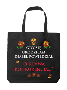 Torba Diabeł powiedział Czarna - HiPanda! Śmieszne prezenty z Nadrukami ?