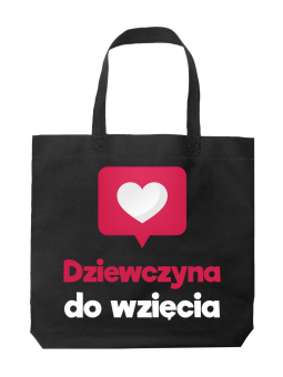 Torba Dziewczyna do Wzięcia Czarna - HiPanda! Śmieszne prezenty z Nadrukami ?