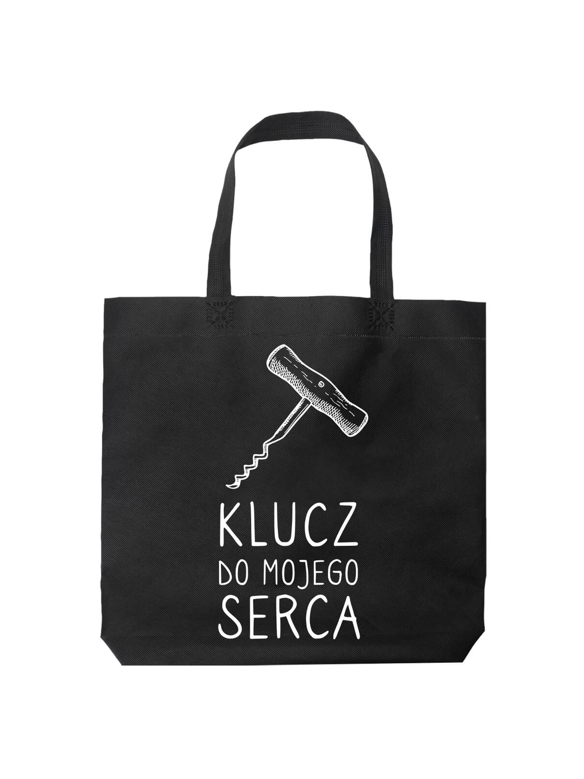 Torba Klucz do mojego serca Czarna - HiPanda! Śmieszne prezenty z Nadrukami ?