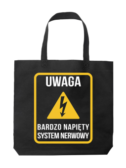Torba Napięty System Nerwowy Czarna - HiPanda! Śmieszne prezenty z Nadrukami ?
