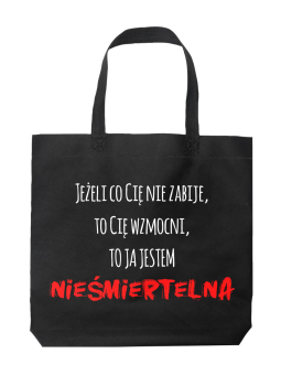 Torba Nieśmiertelna Czarna - HiPanda! Śmieszne prezenty z Nadrukami ?