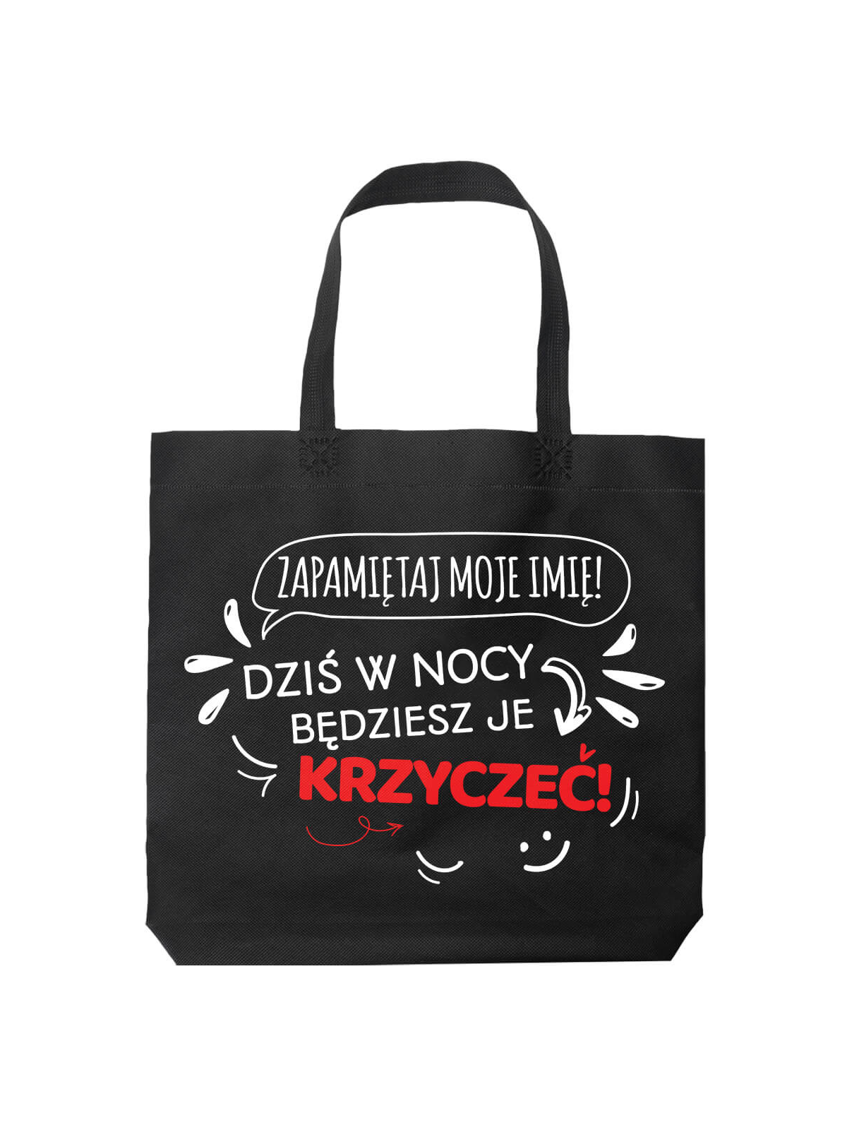 Torba Zapamiętaj moje imię Czarna - HiPanda! Śmieszne prezenty z Nadrukami ? Torba Zapamiętaj moje imię Czarna - HiPanda! Śmieszne prezenty z Nadrukami ?