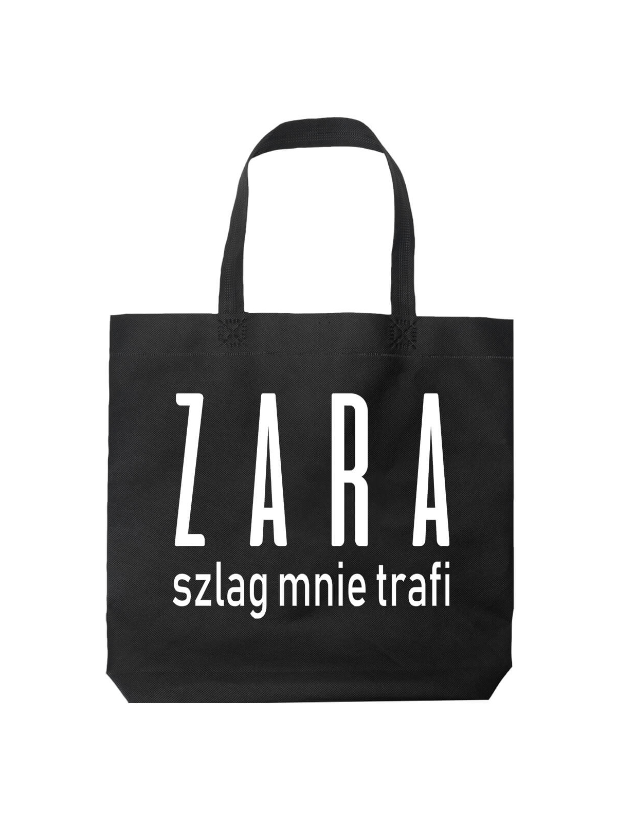 Torba ZARA szlag mnie trafi Czarna - HiPanda! Śmieszne prezenty z Nadrukami ?