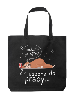 Torba Zmuszona do pracy Czarna - HiPanda! Śmieszne prezenty z Nadrukami ?