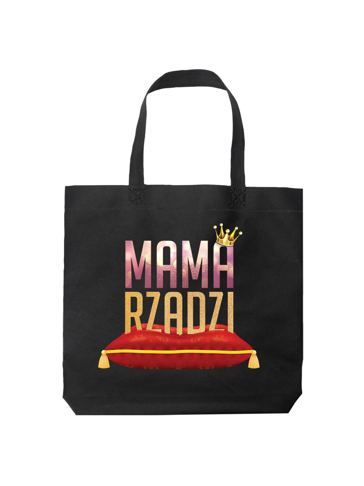 Torba Mama Rządzi Czarna - HiPanda! Śmieszne prezenty z Nadrukami ?