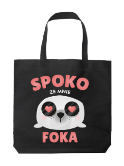 Torba Spoko ze Mnie Foka Czarna - HiPanda! Śmieszne prezenty z Nadrukami ?