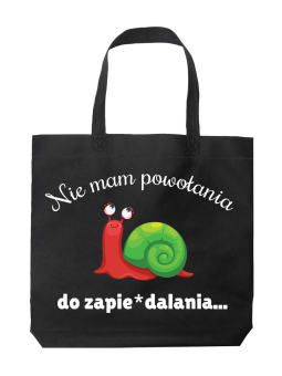 Torba Nie mam powołania Czarna - HiPanda! Śmieszne prezenty z Nadrukami ?