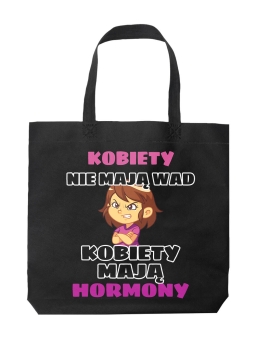 Torba Kobiety nie mają wad Czarna - HiPanda! Śmieszne prezenty z Nadrukami ?