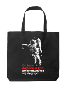 Torba Od Życia Dostaniesz Czarna - HiPanda! Śmieszne prezenty z Nadrukami ?