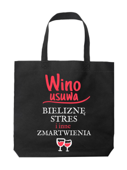 Torba Wino Usuwa Czarna - HiPanda! Śmieszne prezenty z Nadrukami ?