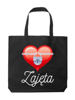 Torba Zajęta Czarna - Prezent na Walentynki dla Zakochanych ?