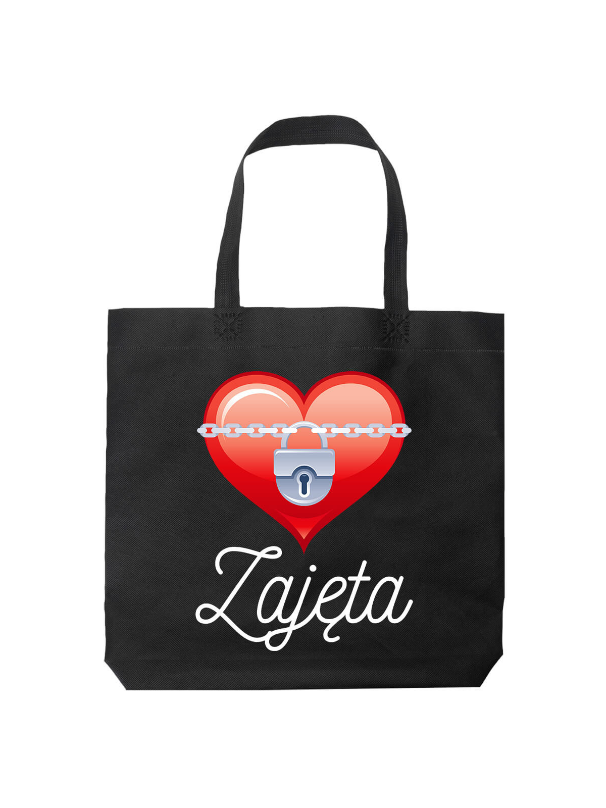 Torba Zajęta Czarna - Prezent na Walentynki dla Zakochanych ?