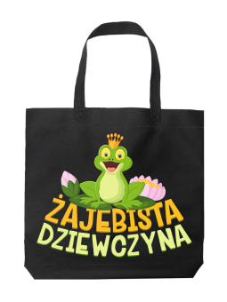 Torba Żajebista Dziewczyna Czarna - HiPanda! Śmieszne prezenty z Nadrukami ?