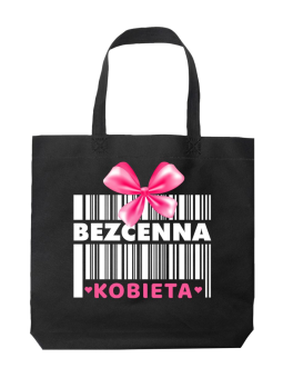 Torba Bezcenna Kobieta Czarna - HiPanda! Śmieszne prezenty z Nadrukami ?