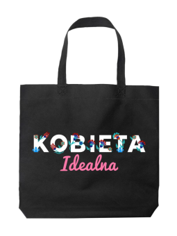 Torba Kobieta Idealna Czarna - HiPanda! Śmieszne prezenty z Nadrukami ?