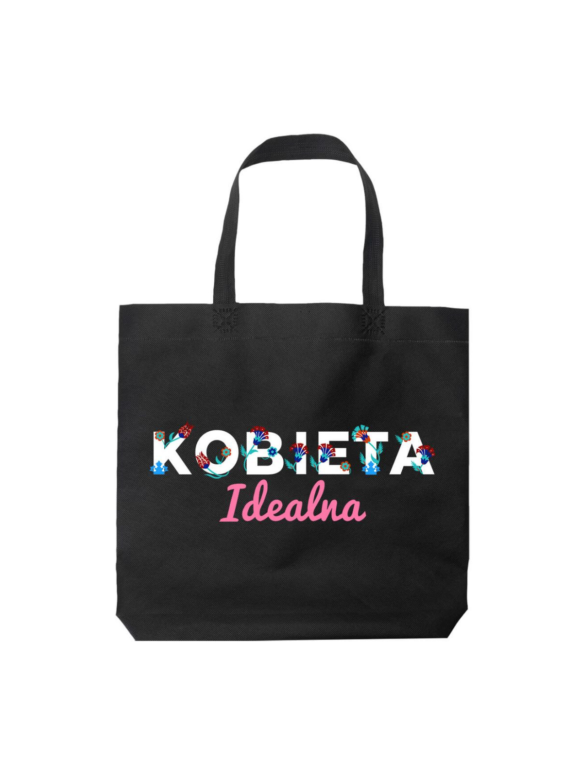 Torba Kobieta Idealna Czarna - HiPanda! Śmieszne prezenty z Nadrukami ?