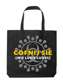 Torba Cofnij się Czarna - HiPanda! Śmieszne prezenty z Nadrukami ?