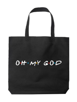 Torba Oh My God Czarna - HiPanda! Śmieszne prezenty z Nadrukami ?