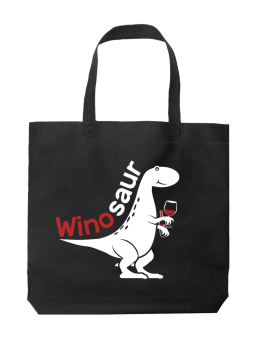 Torba Winosaur Czarna - HiPanda! Śmieszne prezenty z Nadrukami ?