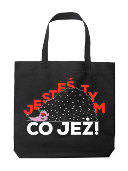 Torba Jesteś tym co Jeż Czarna - HiPanda! Śmieszne prezenty z Nadrukami ?