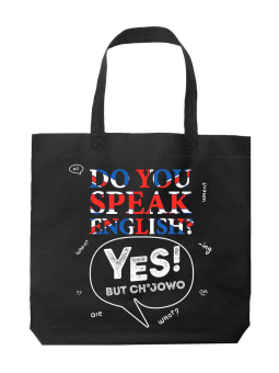 Torba Do You Speak English Czarna - HiPanda! Śmieszne prezenty z Nadrukami ?