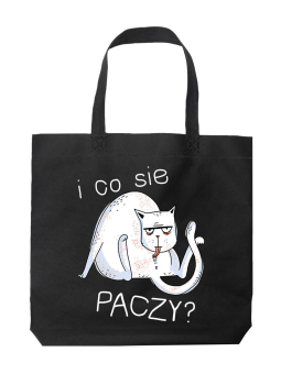 Torba Co Sie Paczy Czarna - HiPanda! Śmieszne prezenty z Nadrukami ?