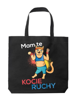 Torba Mam te kocie ruchy Czarna - HiPanda! Śmieszne prezenty z Nadrukami ?