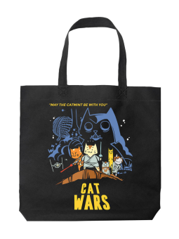 Torba Cat Wars Czarna - HiPanda! Śmieszne prezenty z Nadrukami ?