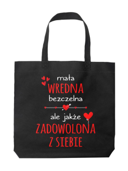 Torba Mała Wredna Bezczelna Czarna - HiPanda! Śmieszne prezenty z Nadrukami ?