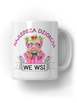 Kubek Najlepsza Dziołcha We Wsi - HiPanda! Śmieszne Prezenty z Nadrukami ?