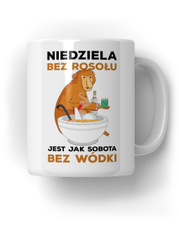 Kubek Niedziela bez rosołu jak sobota bez wódki - HiPanda! Śmieszne Prezenty z Nadrukami ?