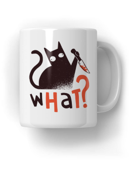 Kubek Kot What - HiPanda! Śmieszne Prezenty z Nadrukami ?