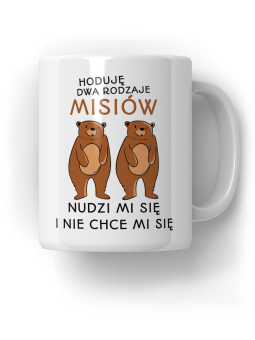 Kubek Dwa rodzaje misiów - HiPanda! Śmieszne Prezenty z Nadrukami ?
